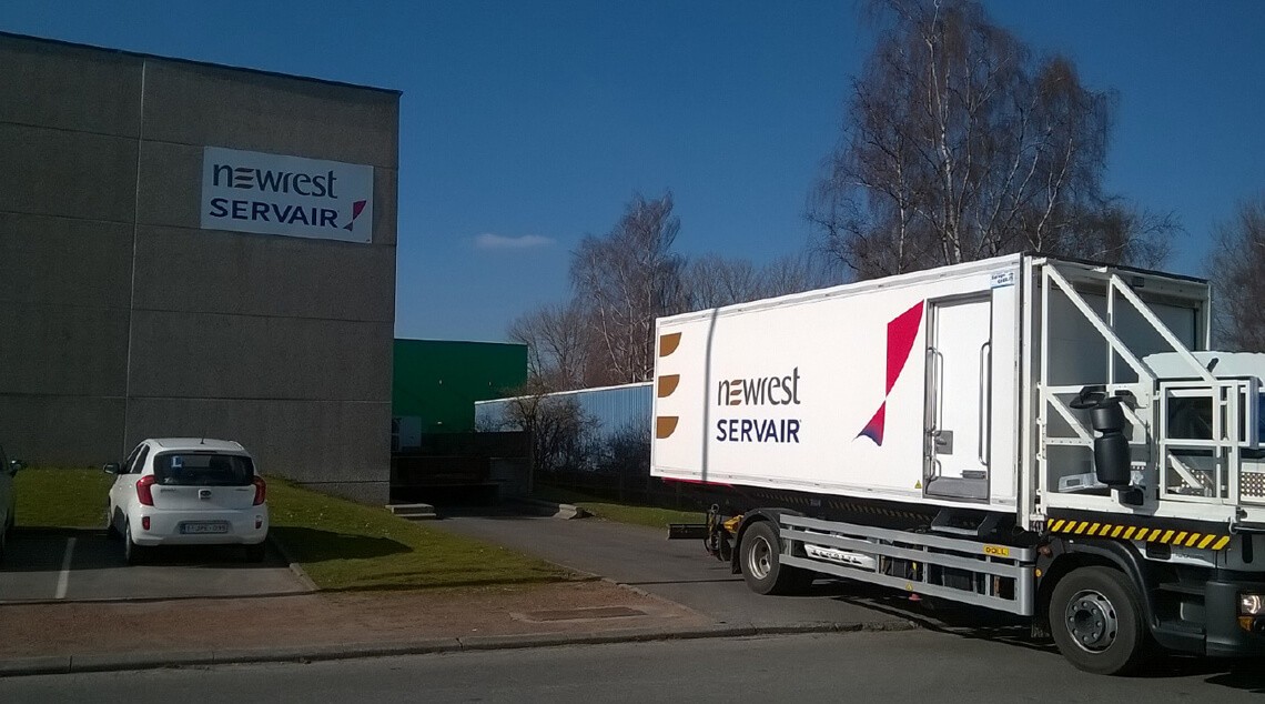 camion de Newrest à Charleroi