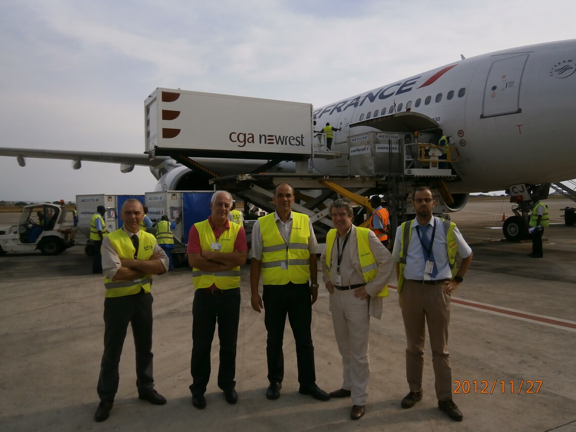 Equipes de Newrest à Conakry