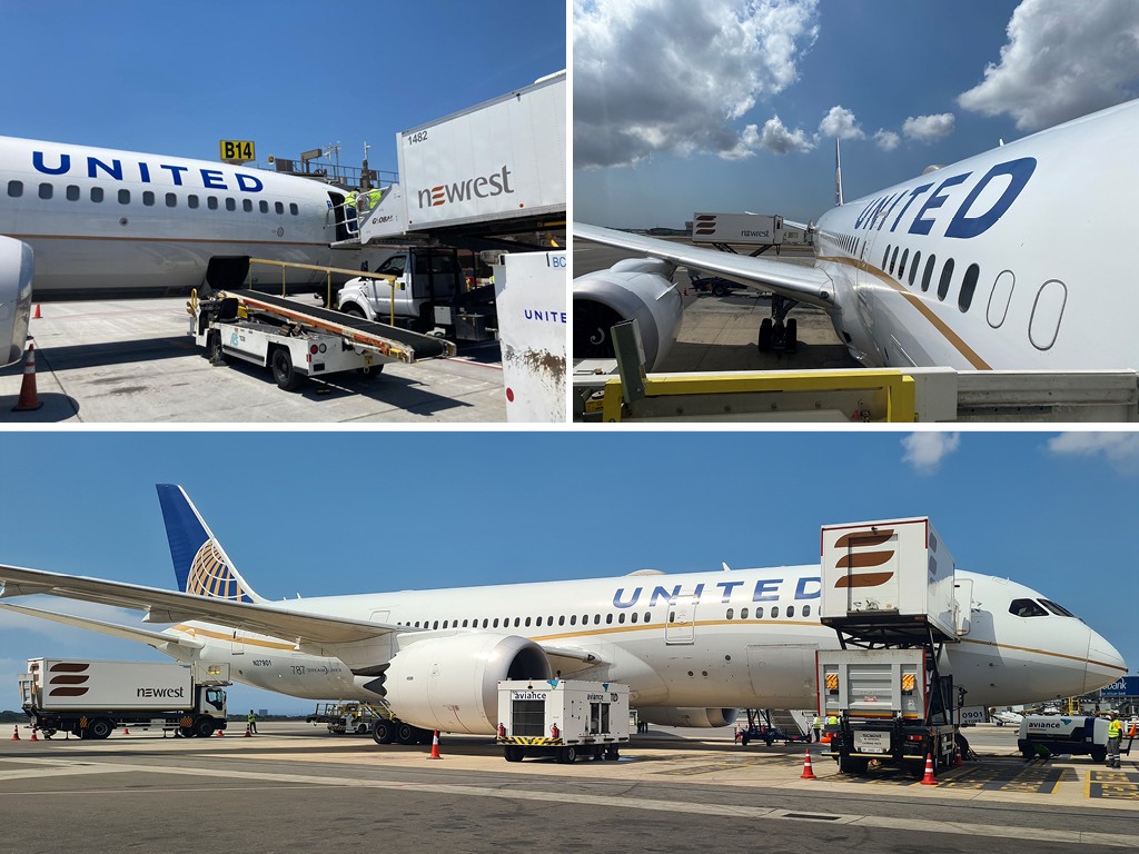United Airlines catering Houston