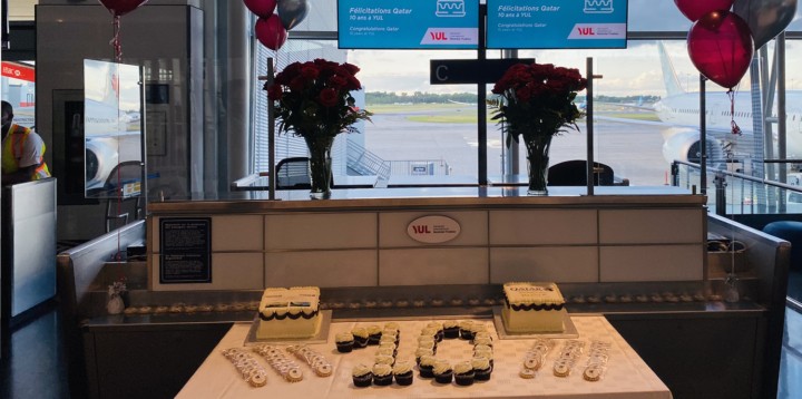 Qatar Airways anniversary Montreal