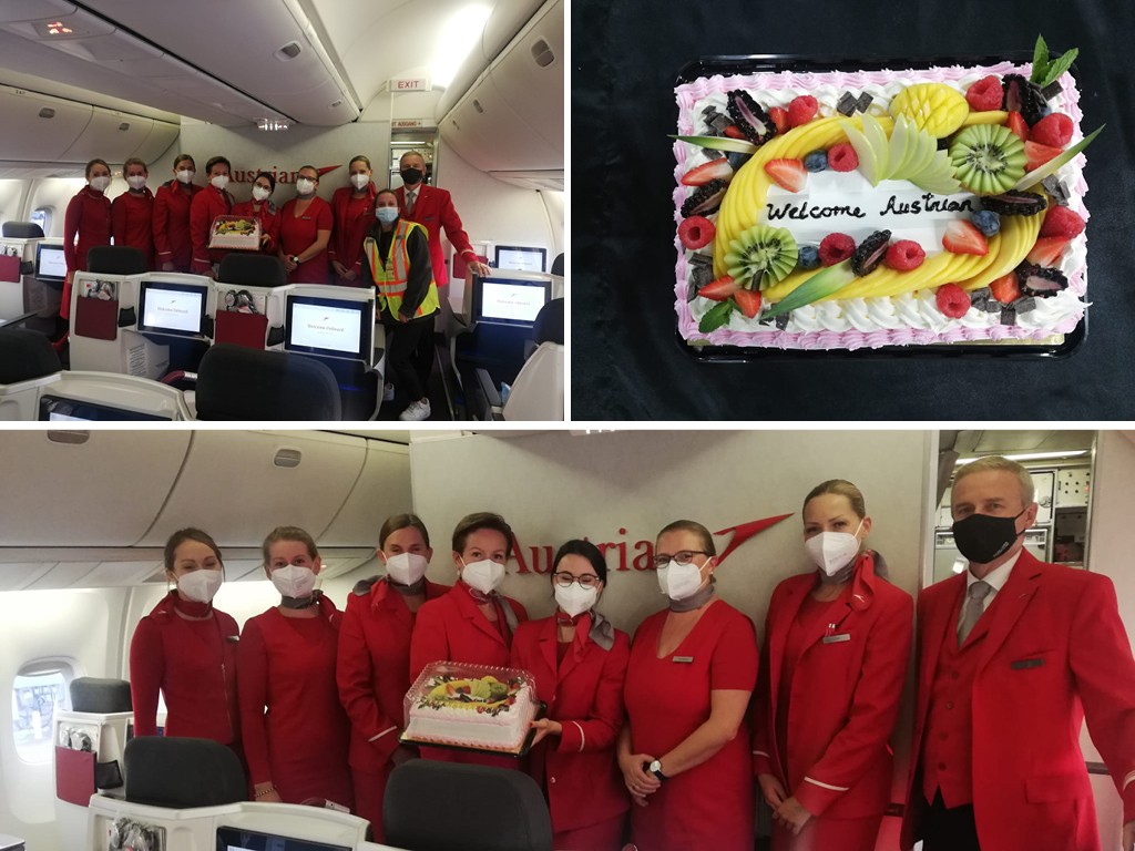 Austrian Airlines catering Montreal