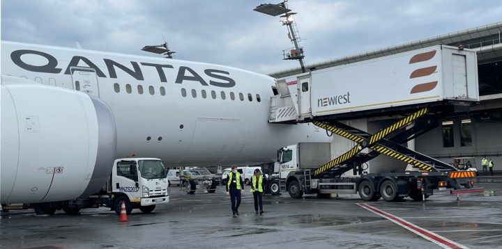 Qantas catering Johannesburg