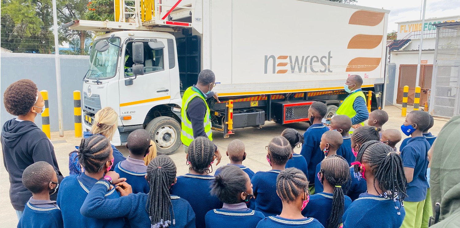 Newrest in Zambia welcomed children from Cornerstone of Hope School for a visit