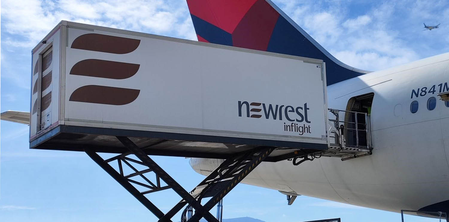 Newrest supplies Delta Airlines on daily flights to the US