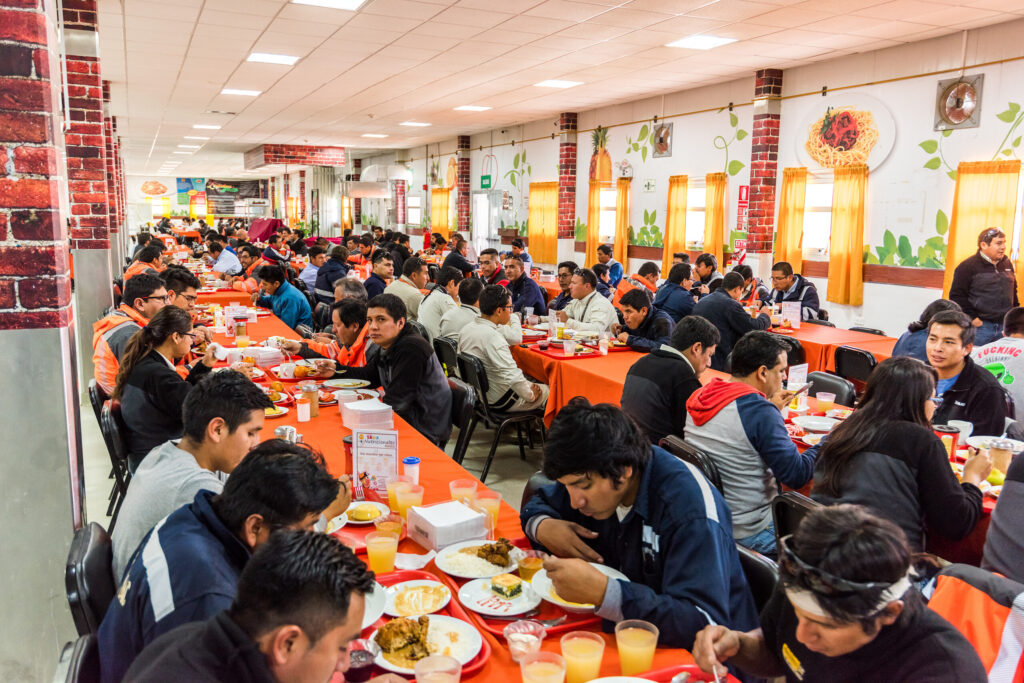 Restaurant au service des bases vie