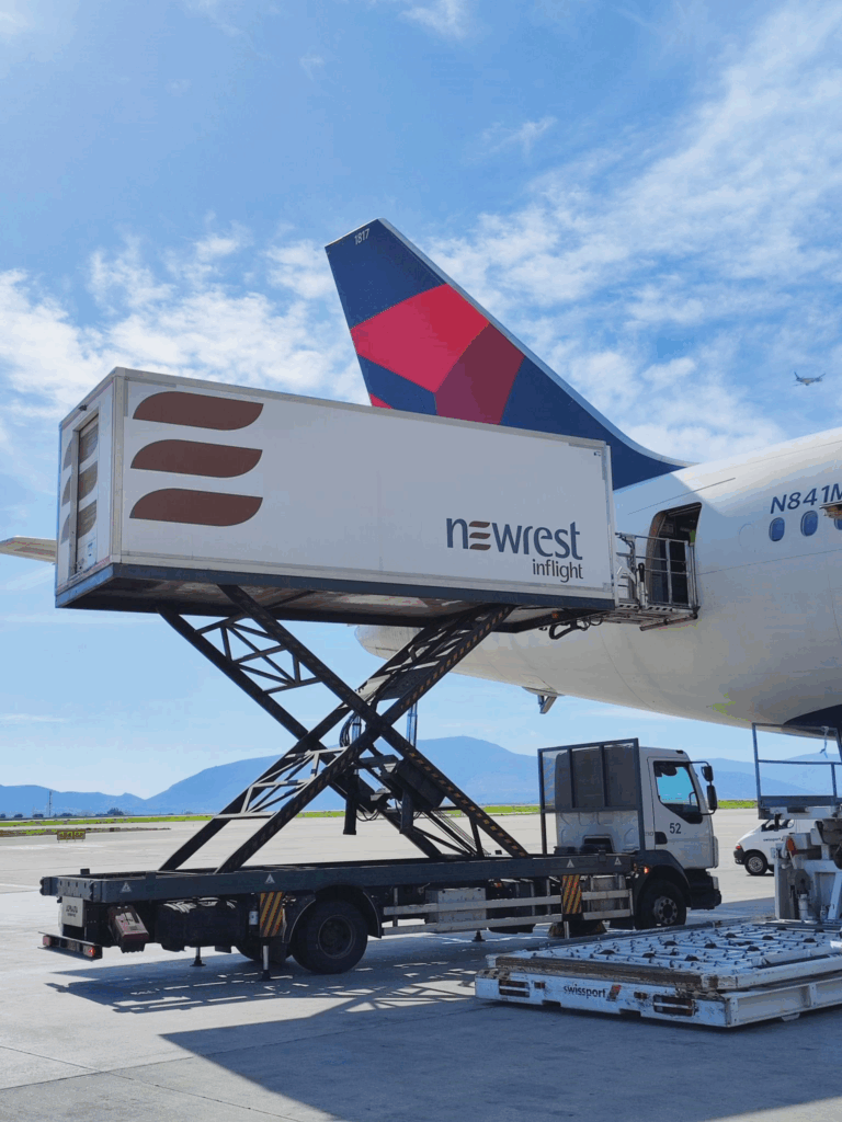 Conteneur Newrest pour Delta Air Lines à Atlanta